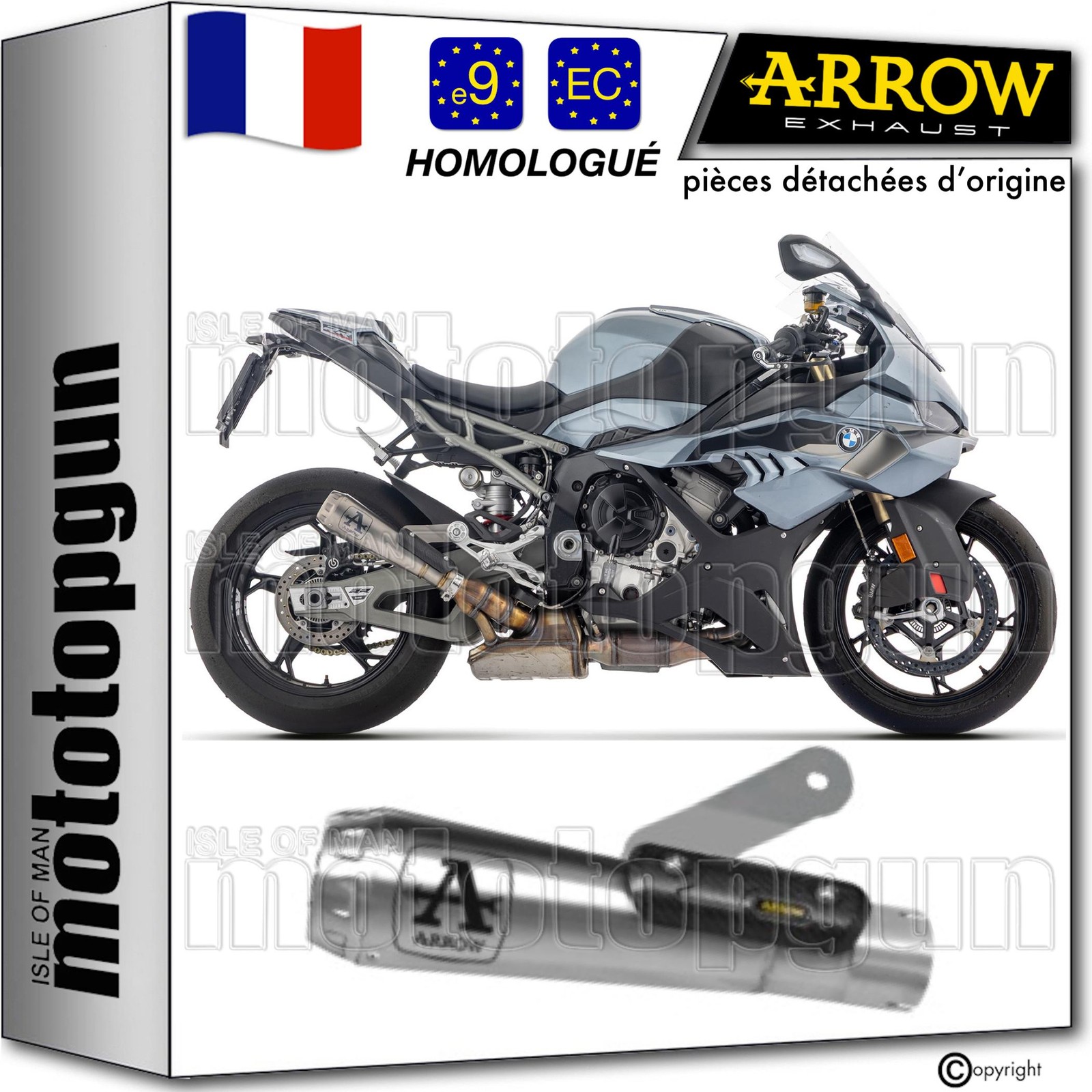 Silencieux Arrow Pro-Race Nichrom échappement homologué BMW S 1000 RR 2025 25