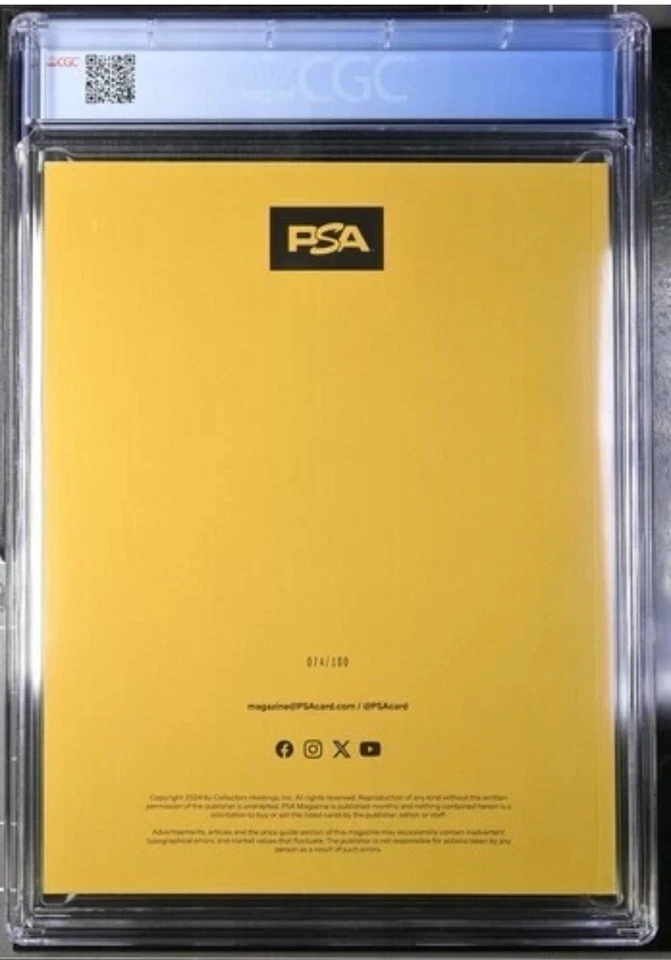 Revista PSA #32 August Kobe Bryant Gold Holo/100 CGC 9.4 🐍 Foto 2 de 2