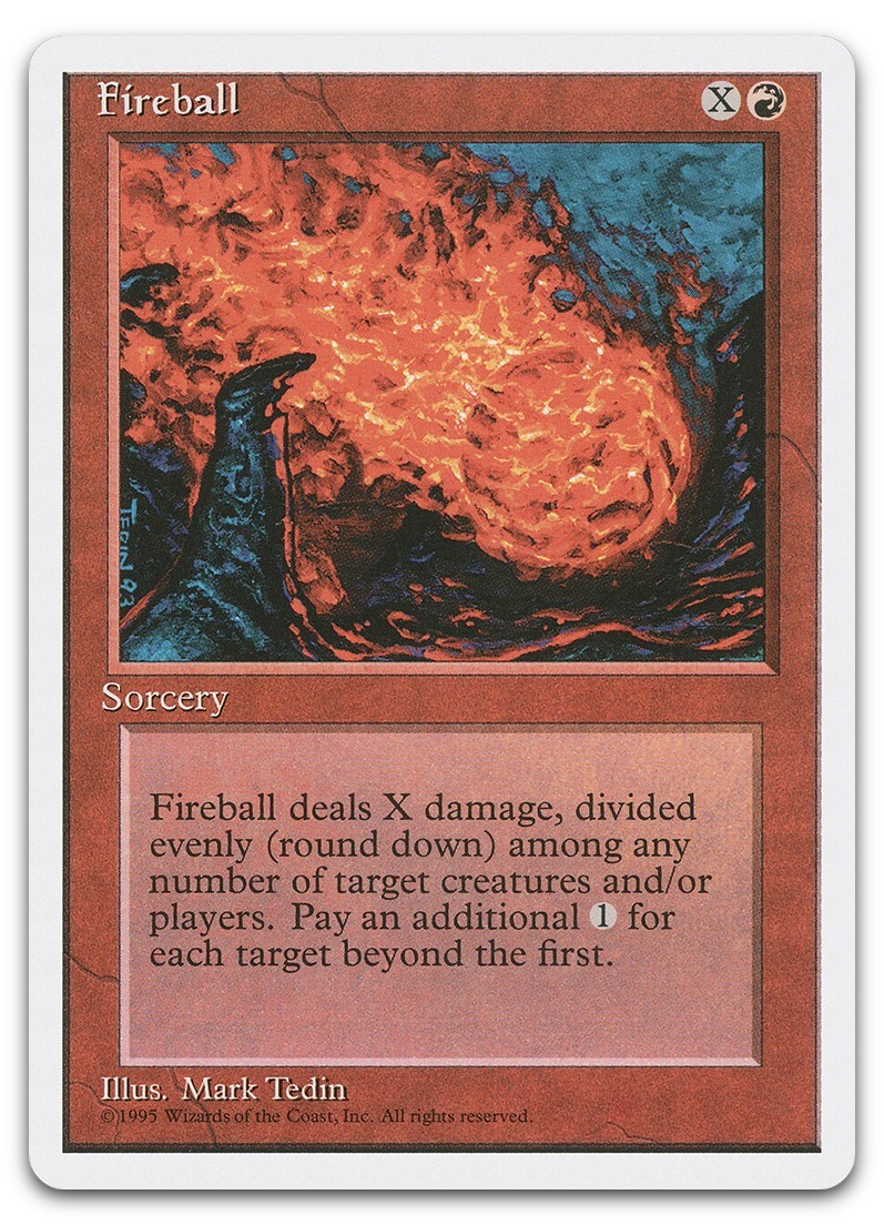 Fireball #210 (NM) Fourth Edition 4ED Magic MTG