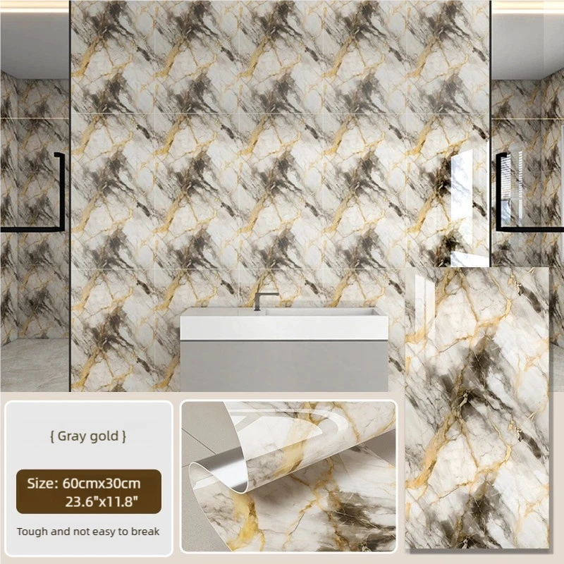 20/40pcs Waterproof Peel&Stick Marble Wall Tiles,23.6"x11.8" Self-Adhesive Stick - Image 4 of 4