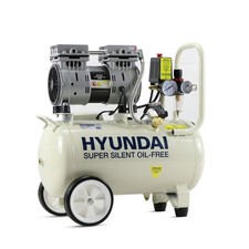 Hyundai HY7524 5.2CFM, 1HP, 24 Litre Oil Free Silenced Air Compressor