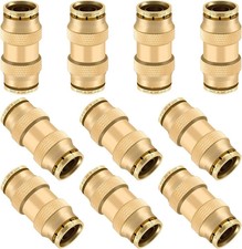 3/4" Quick Push to Connect Fittings Brass Union Straight Joint DOT Approved 3/4