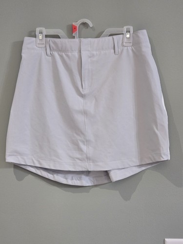 NWT Under Armour Golf Women's UA Links Skort Gray & White size medium