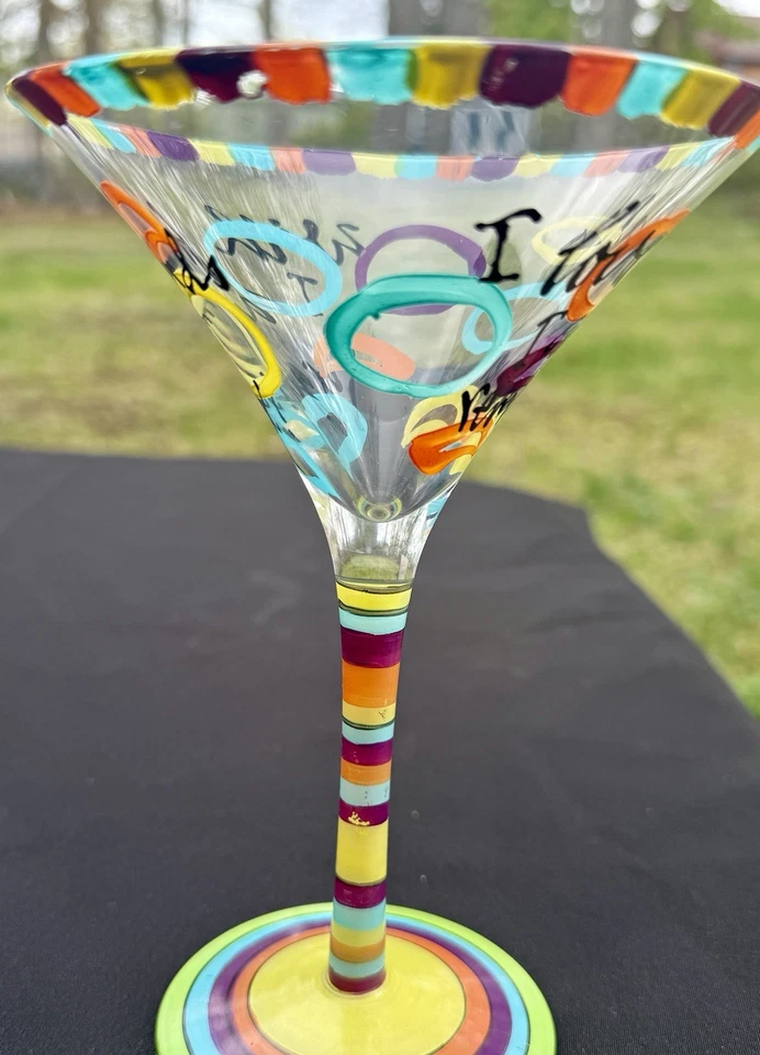 Giftcraft Martini Glass Girls Night Out "I Love Nights I Can't Remember" 6 oz Foto 4 de 4