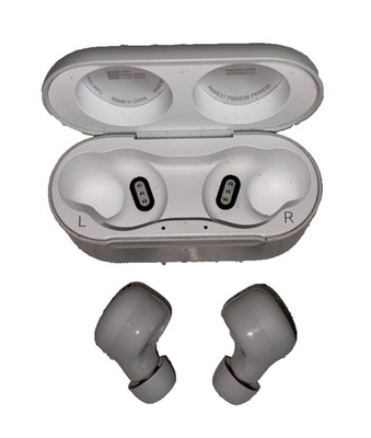 White Amazon Echo Buds 2nd Gen 005X Wireless Earbuds Bluetooth Noise Cancelling
