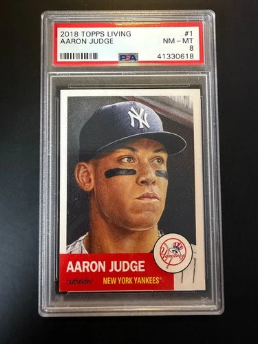 2018 Topps Living #1 Aaron Judge Yankees NM-MT PSA 8