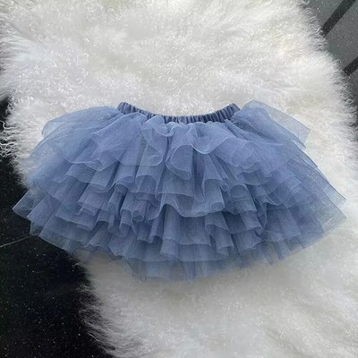 Mädchen Tüllrock Tutu Ballkleid Pettiskirt Flauschig Kinder Party Geburtstag
