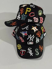 New Style Era MLB All Teams Logos 9Forty SnapBack Hat-Black / yellow