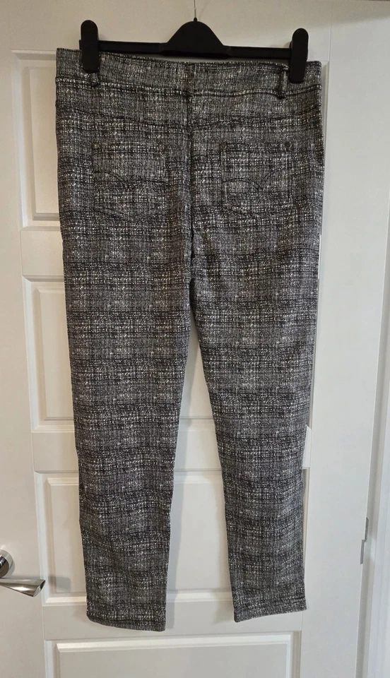 Lee Cooper Black And White Jeggings Size 12 - Image 2 of 3