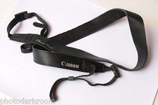 Canon Powershot 3/8" Nylon Web and 7/8" Pleather Camera Strap - USED C172