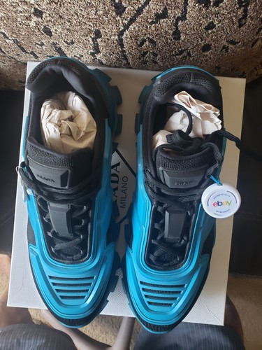 Prada CLOUDBUST THUNDER Blue Black Sneakers 2EG293 Men 10 UK 11 - 11.5 US $1,370 - Picture 9 of 20