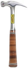 NEW Estwing E20S Straight Claw Leather GRIP Handle Hammer, 20 Oz USA 6440002
