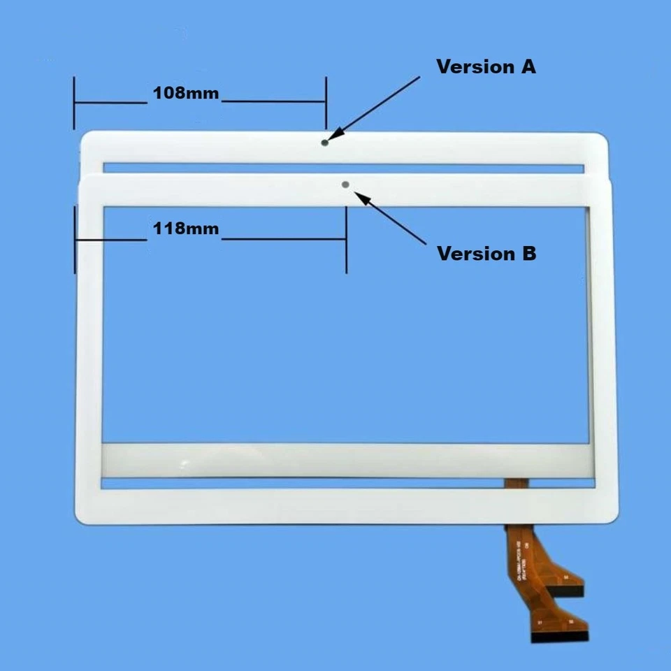 Digitalizador de tela sensível ao toque para tablet PC BDF K107H CH-10114A5-J-S10 FX1912 10,1 polegadas - Imagem 2 de 4
