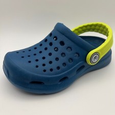 Toddler Boys' Navy Clogs Yellow Strap Slip On Water Garden Shoes Lightweight