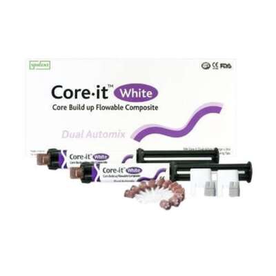 Core-it White Syringe Refill, Dual-Cure, 2 x 10