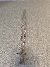 Handmade nail cross Pendant With Chain necklace Alloy Metals