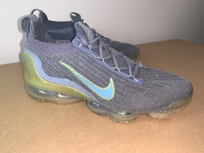 (Womens Size 7) Nike Air Vapormax 2021 Flyknit Grey Liquid Lime