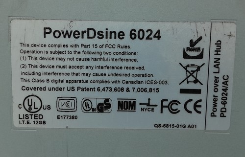 PowerDsine 6024 24 Port Power Injector Switch - Picture 3 of 6