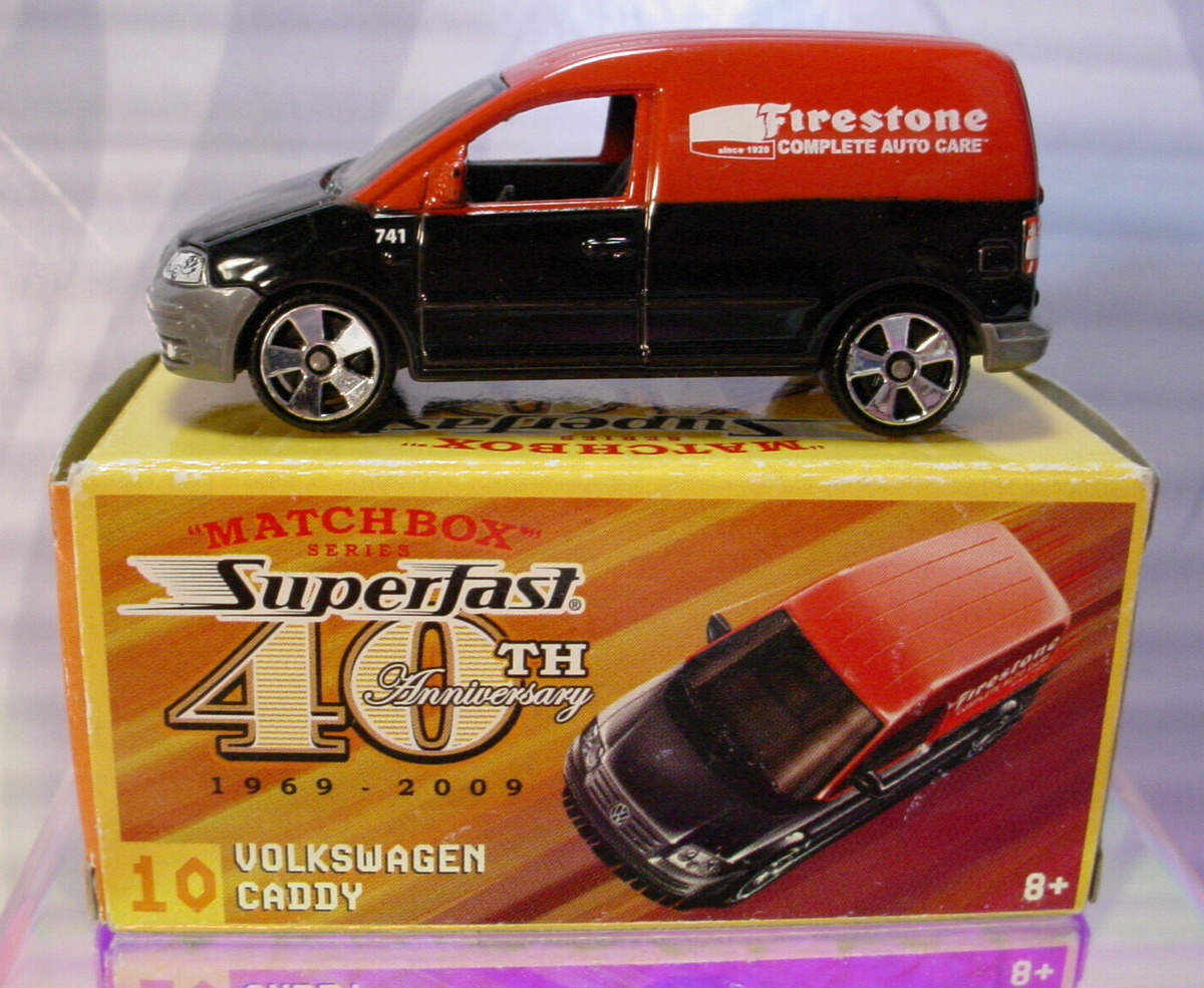 2009 MATCHBOX 40th Superfast #10 VOLKSWAGEN CADDY w/BOX∞red/black