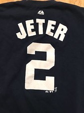 Derek Jeter New York Yankees Majestic MLB Shirt YOUTH XL
