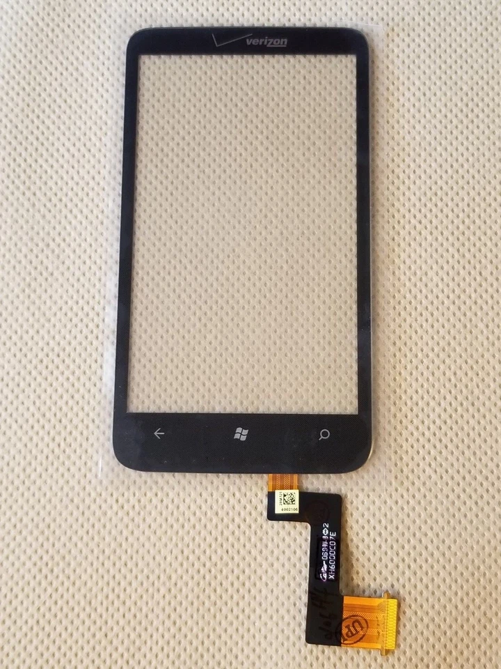NEW HTC OEM Touch Screen Digitizer Glass Lens Part for 7 TROPHY T8686 (VZ Logo) - Image 2 of 4