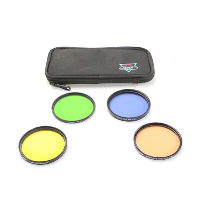 Kenko 4er Filter Set - B+W Gelb Filter - Tiffen Blau... + Sehr Gut (265822)