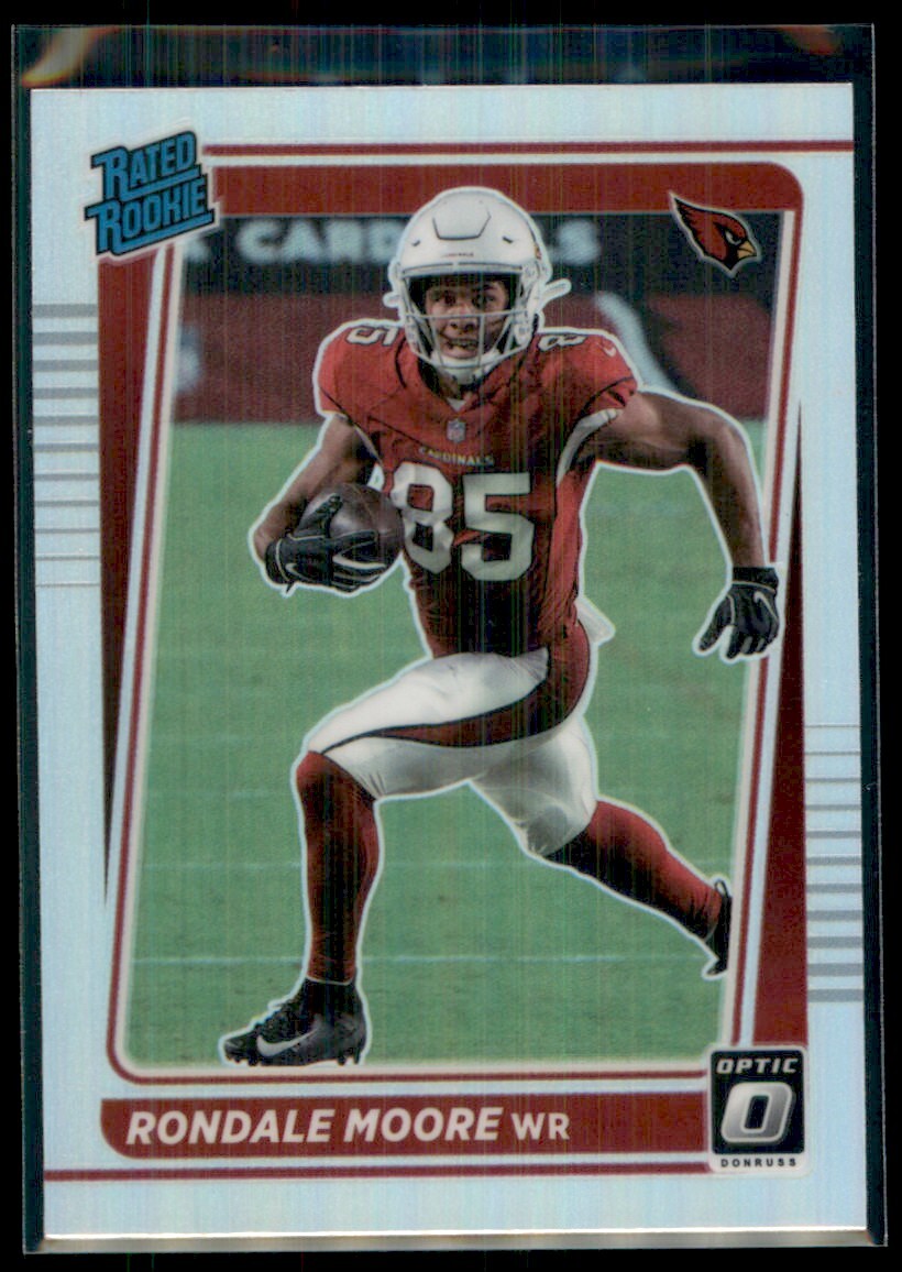 2021 Donruss Optic Silver Rondale Moore RC Arizona Cardinals #217