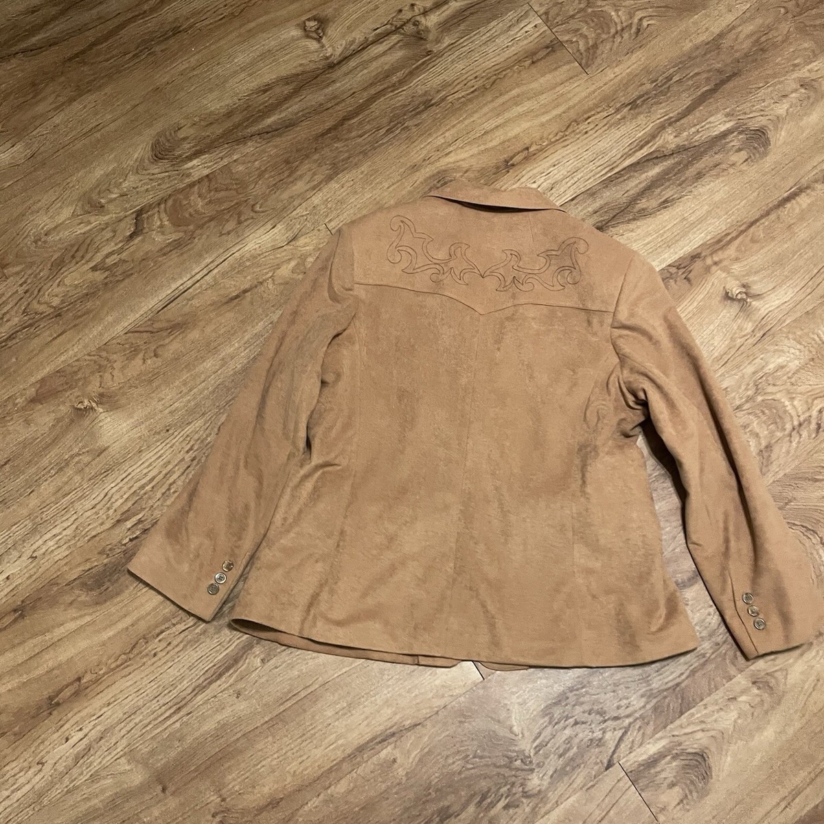 Vintage Phoenix Western Apparel Sports Jacket Brown Women 20 Cowgirl Rodeo Wear View 2