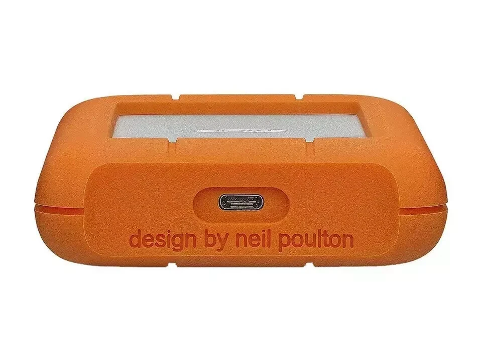 LaCie 4TB Rugged USB-C 3.0 2.5'' Mini Portable External Hard Drive - Orange HDD - Image 4 of 4