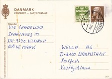 DÄNEMARK POSTKARTE mit Stempel STORVORDE - +La-100