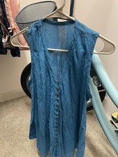 Lovely Blue/ Green Cotton Top ALL PROCEEDS GOING TO ANIMAL RESCUE GOOSE CREEK SC