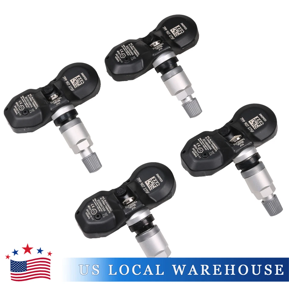 Juego de 4 sensores de presión de neumáticos TPMS para Audi A8 Quattro Volkswagen Touareg 433 MHz Foto 3 de 4