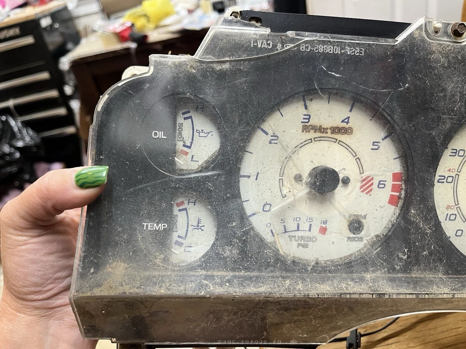 1985-1988 Ford Thunderbird Turbo Coupe Instrument Cluster Tach Speedo 85-88 - Image 3 of 4