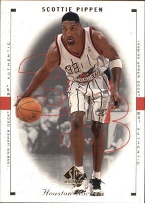 Scottie Pippen-Houston Rockets-1998-99 SP Authentic Basketball #38 | eBay