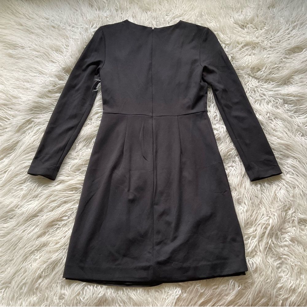 Robe Noire Manches Longues Theory WINSTINE SS Mireena Ponte Taille 8 - Neuve Avec étiquette