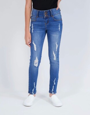 GOGO STAR Repreve high rise girls blue jeans size 10