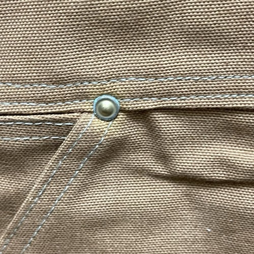 Carhartt x Wick Briarproof Bib Overall 42x32 VTG 80s Mens 6FB Brown Duck NOS USA - Picture 12 of 23