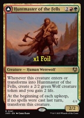 MTG Foil Innistrad Remastered INR Huntmaster of the Fells MINT