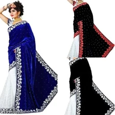 Women's Velvet with Separate Blouse Piece