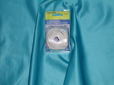 CALTERM 12V/14AWG/20Ft/100% Copper/WHITE 50142  Factory New  Great SALE WOW!