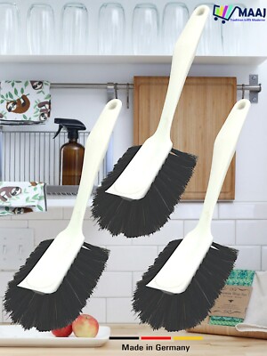3 x SPÜLBÜRSTE LANGKOPF TROPFENFORM DISKETT TOPFBÜRSTE ROSSHAARDISWAHSING BRUSH