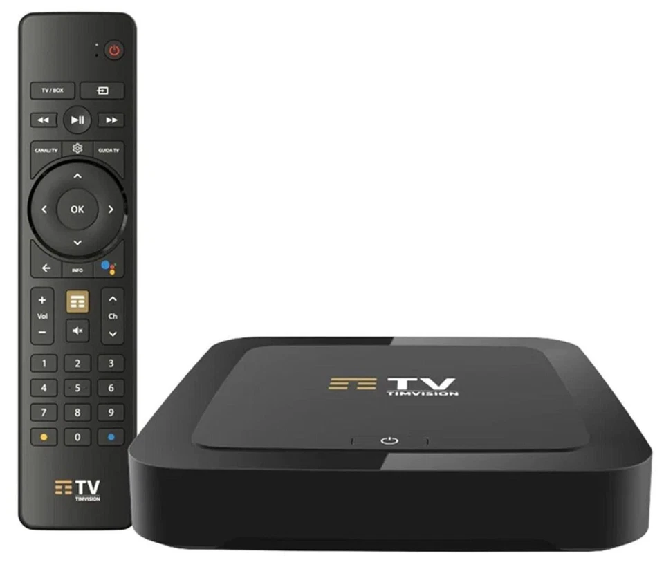 TIM VISION DECODER BOX 4K DIGITALE TERRESTRE DVB-T2 ANDROID TELECOMANDO TV CASA - Immagine 3 di 4