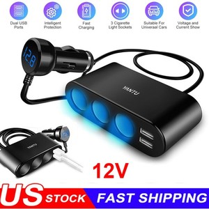 12 volt cigarette lighter extension cable 12V Long Cigarette Lighter Extension Cord Car Auto Adapter Plug Outlet
