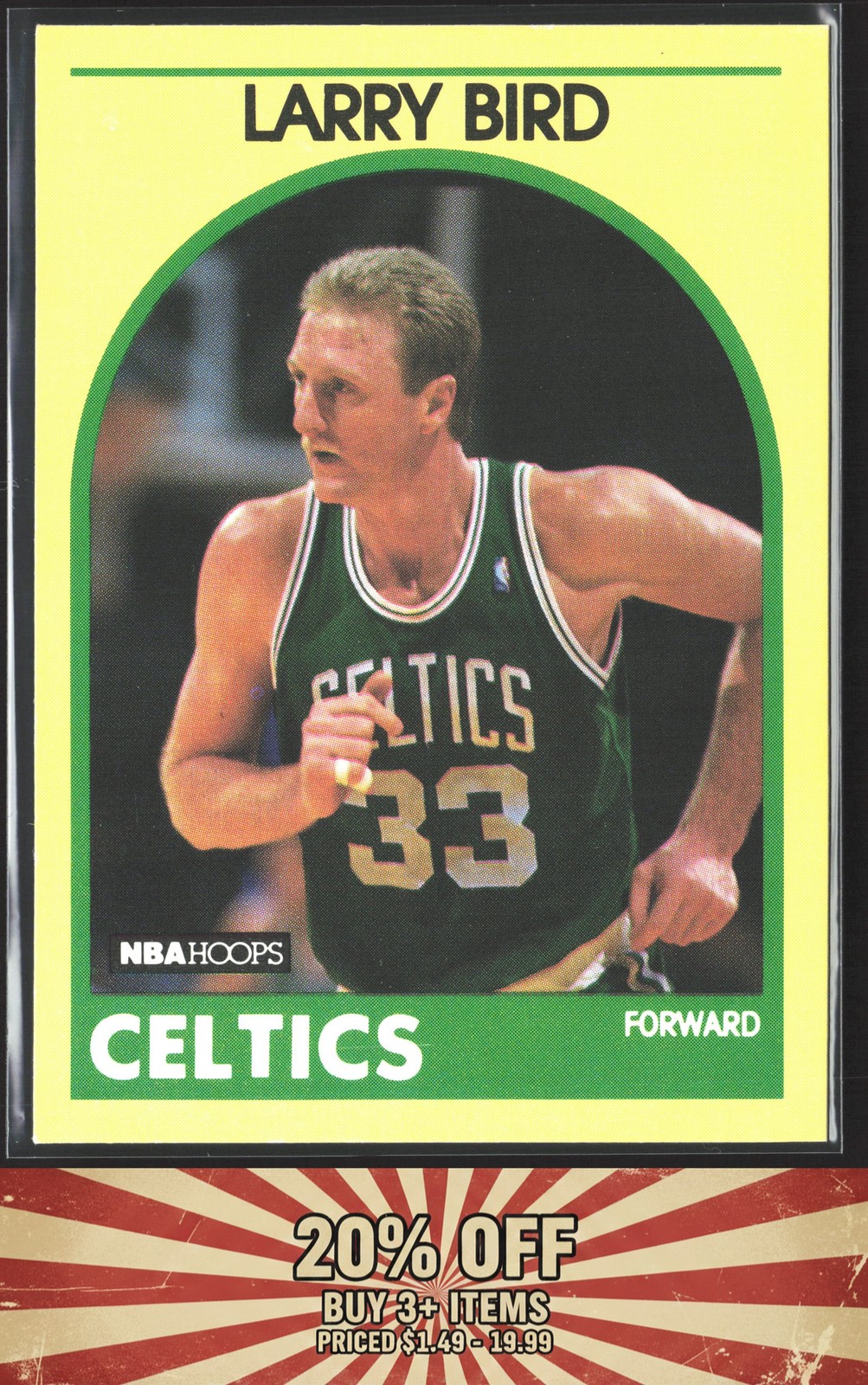 1989-90 Hoops Superstars #6 Larry Bird Boston Celtics