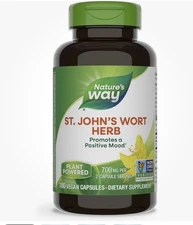 Nature's Way Premium St. John’s Wort, Promotes Positive Mood 700mg 180ct Ex 7/27