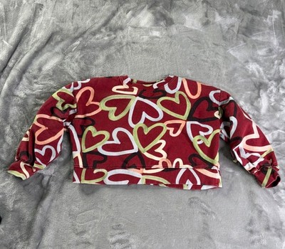 Molo Sweatshirt Girls Size 128 Burgundy Crew Neck Long Sleeve