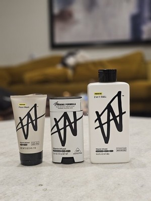 W by Jake Paul Fresh Ice Hair+Deo+Face Wash Bundle (3-Piece Set)