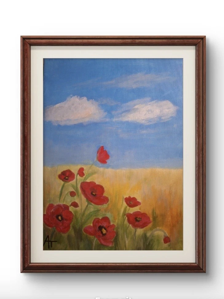 Poppy Painting for sale | eBay