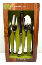 DASH OF THAT 20 Piece Morgan Mirror Flatware Set--NEW