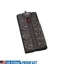 Surge Protector 8 Outlet 1440 Joules Power Strip W/ 8ft Cord Auto Shutoff New